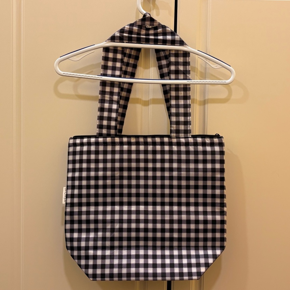 SACHI Insulated Collapsible Black & White SHOP/TOTE BAG Polyester Outer/Inside